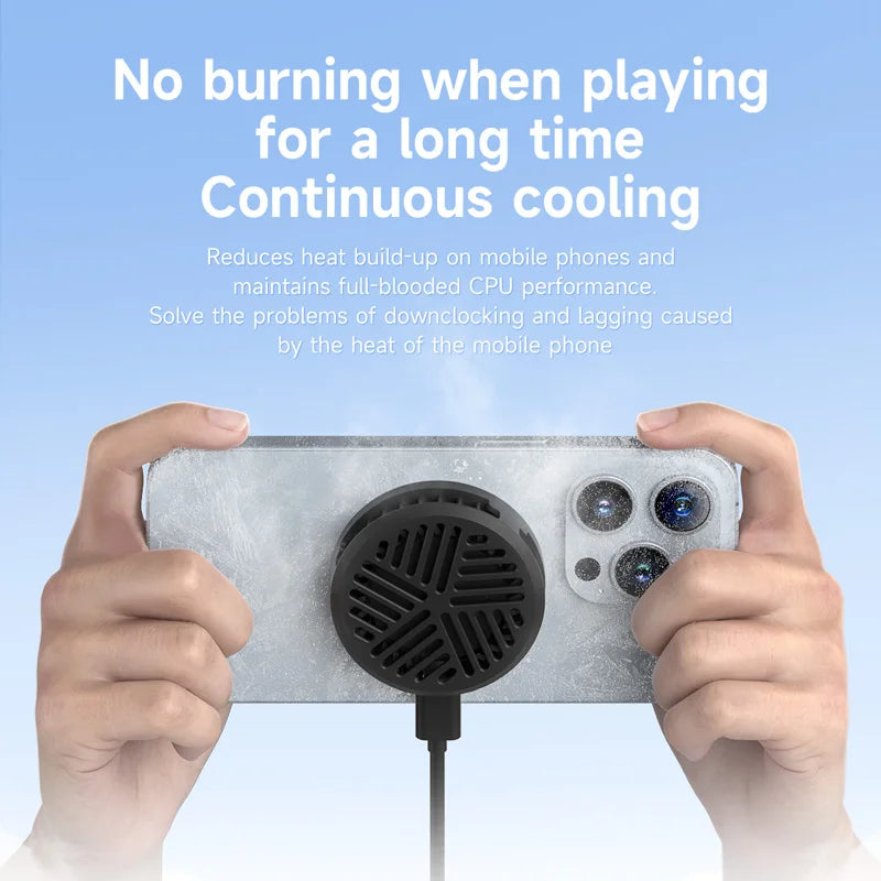 SmartCool Pro | Halbleiter-Kühlung & Lüfter | Ultraleise Handy-Kühleinheit | 3-Stufen Luftstrom