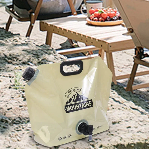 HydraPakx Faltbare Wassertragetasche 8 L | Mit Griff & Ausgießer | Für Camping, Wandern & Outdoor