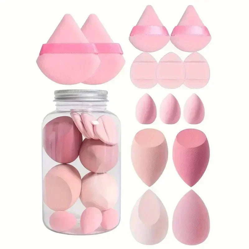 Make-up Schwämmchen Set SoftBlend | 12/14-teilig | Beauty-Eier & Puderpuffs | Für Foundation, Concealer & Puder