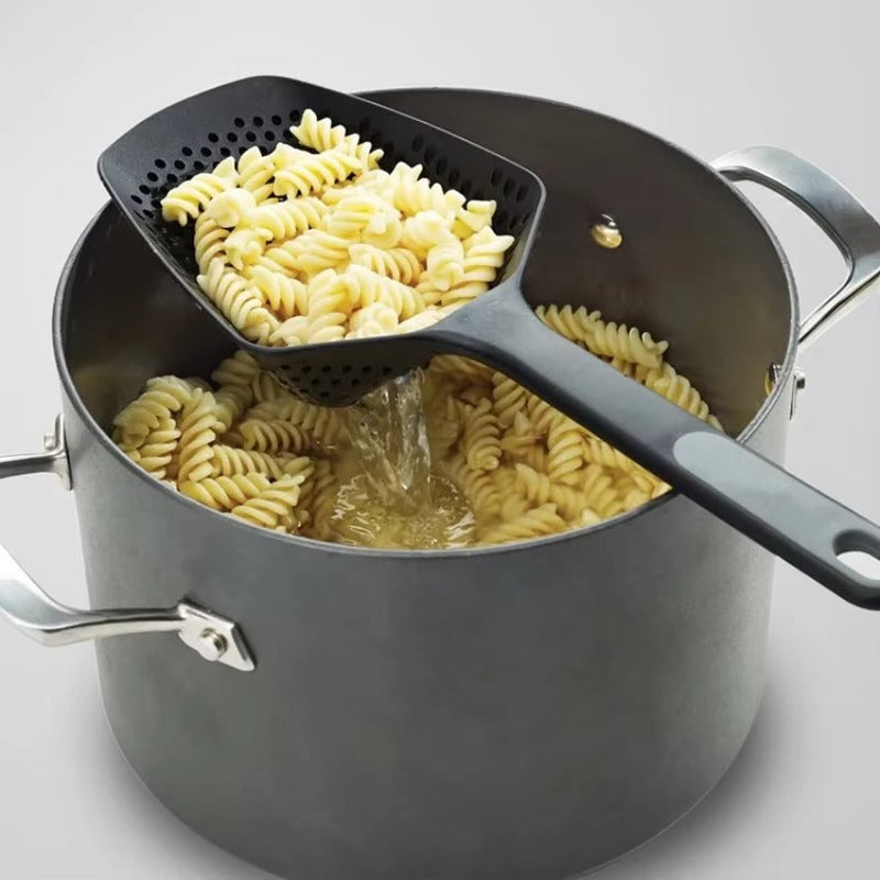 EasyDrain Küchenlöffel | Mit Abtropffunktion | Für Pasta, Gemüse & Suppen | Ergonomisch & Lebensmittelecht