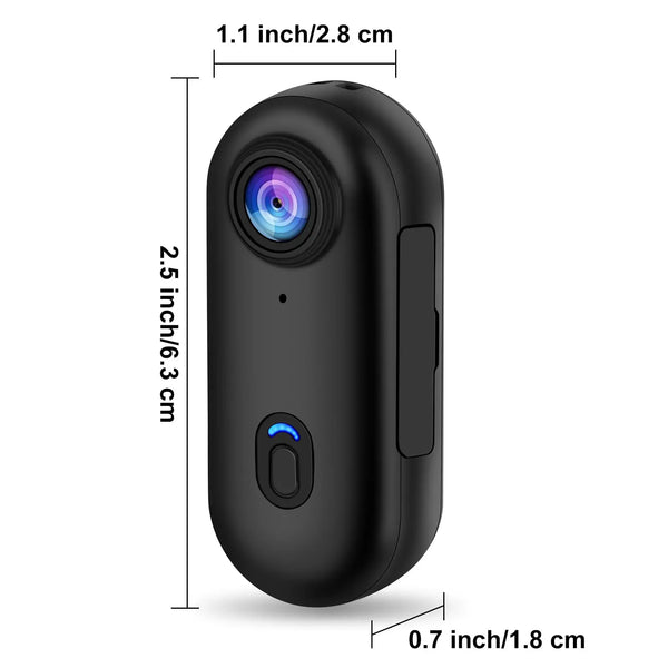 Vistomax Mini 4K Action- & Bodycam | Ultraleicht (35,7 g) | Magnetisch, Wasserdicht & Wiederaufladbar | Für Fahrrad, Motorrad, Helm & Outdoor