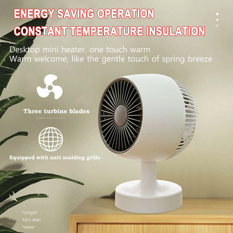 Thermolette | Tragbarer Mini-Heizlüfter | Kompakter Elektroheizer für Schreibtisch & Zuhause | Leise & Schnellheizend | Energiesparend für Wintertage