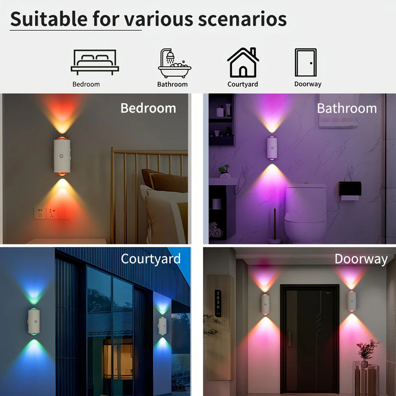LED Sensor Nachtlicht LumiSpot Flex | Bewegungsmelder & RGB-Ambiente | Wiederaufladbar & Magnetisch