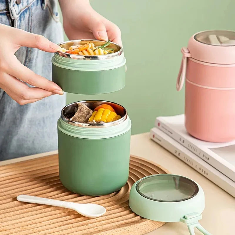 ThermoMea Thermobehälter Edelstahl | 530 ml / 710 ml
