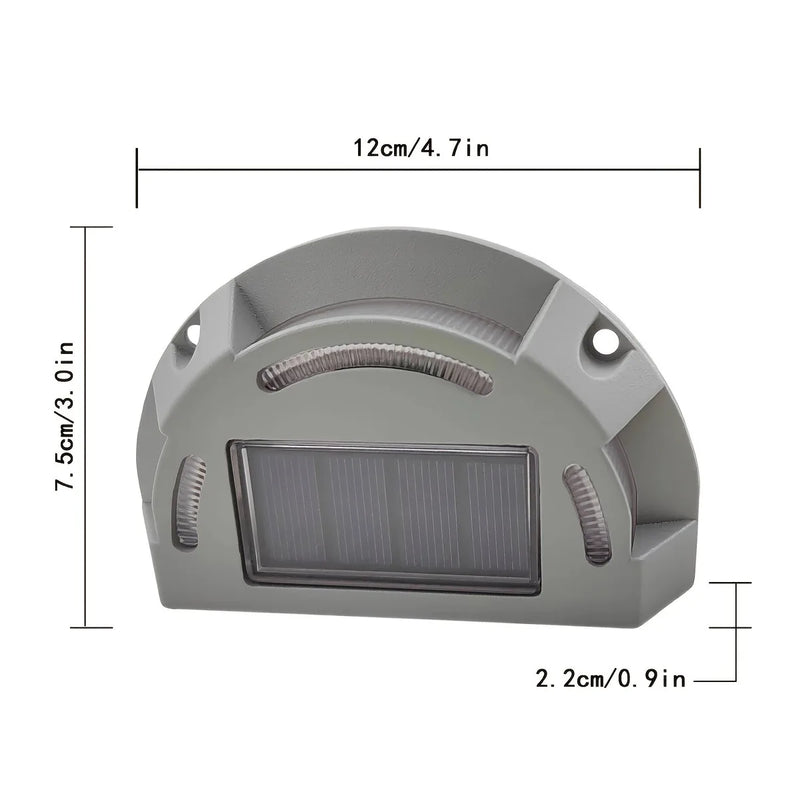 Lumivance Solar-Treppenlicht 2-in-1 | Warmweiß & Kaltweiß | Wasserdicht IP65 | Für Außen, Stufen, Wege & Einfahrt