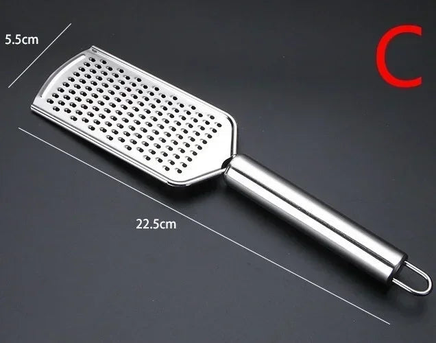 Gratello MultiGrate Classic Handreibe aus Edelstahl | Vielseitig für Käse, Gemüse & Obst | Ergonomisch & spülmaschinenfest