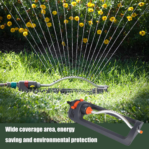 AquaTakt EcoSwing Rasensprenger mit 4 Sprühmodi | Schwenkregner für große Flächen | 3/4-Zoll Anschluss | Aluminiumrohr & Kupferdüsen