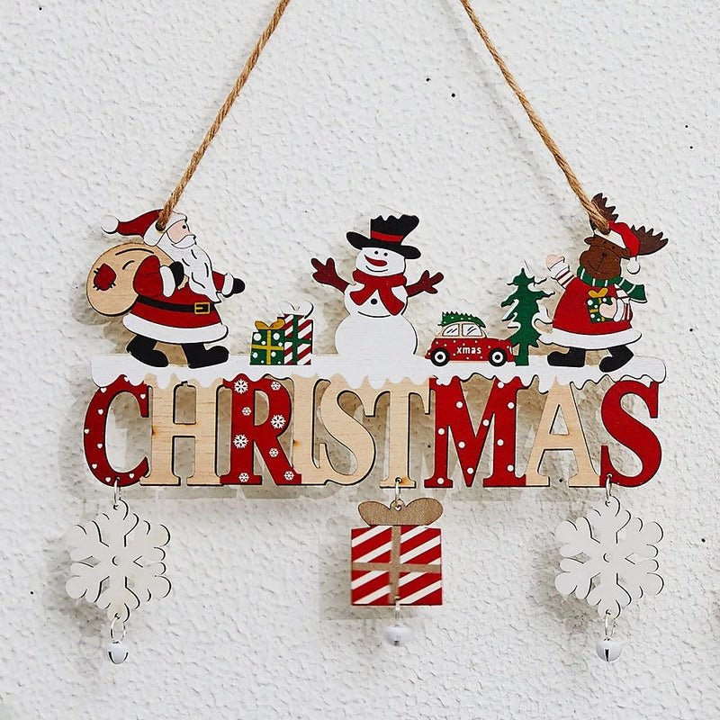 Holzanhänger NordicCharm | Weihnachtsdeko zum Aufhängen | Handgefertigtes Ornament für Baum, Wand & Fenster | Festliche Dekoration 2025–2026