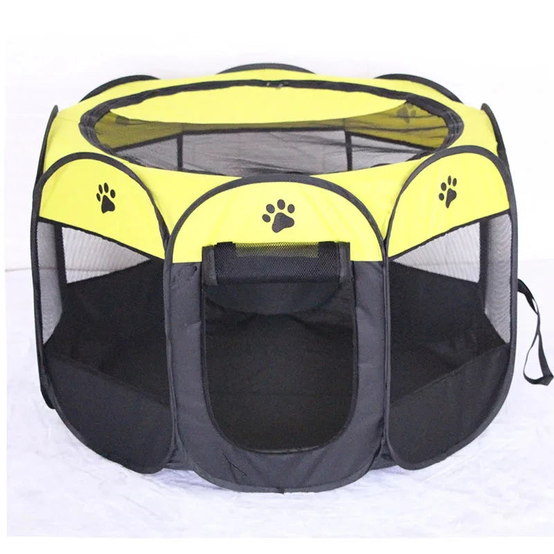 Pawvia Faltbares Katzenzelt | Tragbares Outdoor-Gehege für Katzen & kleine Hunde | Atmungsaktiv & Waschbar | 72×72×45 cm