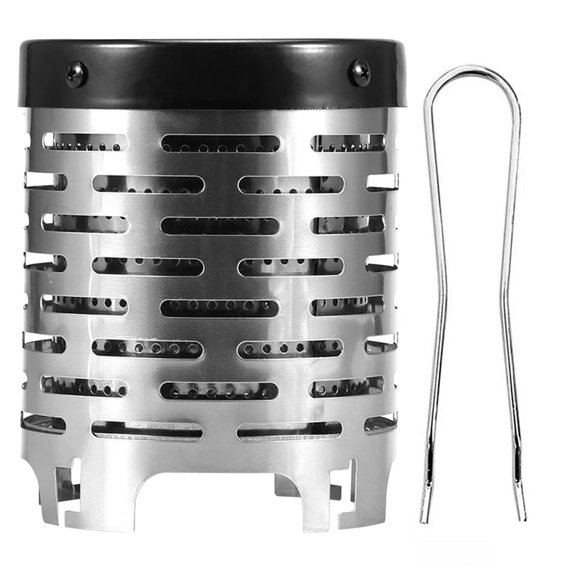 CampHeat Pro | Edelstahl Heizaufsatz für Gaskocher | Tragbar & Robust | Für Outdoor & Camping