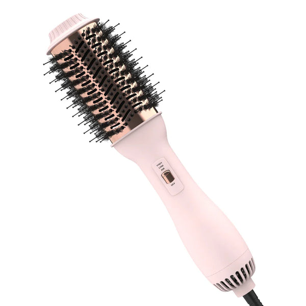 Warmluftbürste VoluShine 2.0 | Föhn & Lockenbürste in Einem | Schwarz-Gold | 32,1 cm