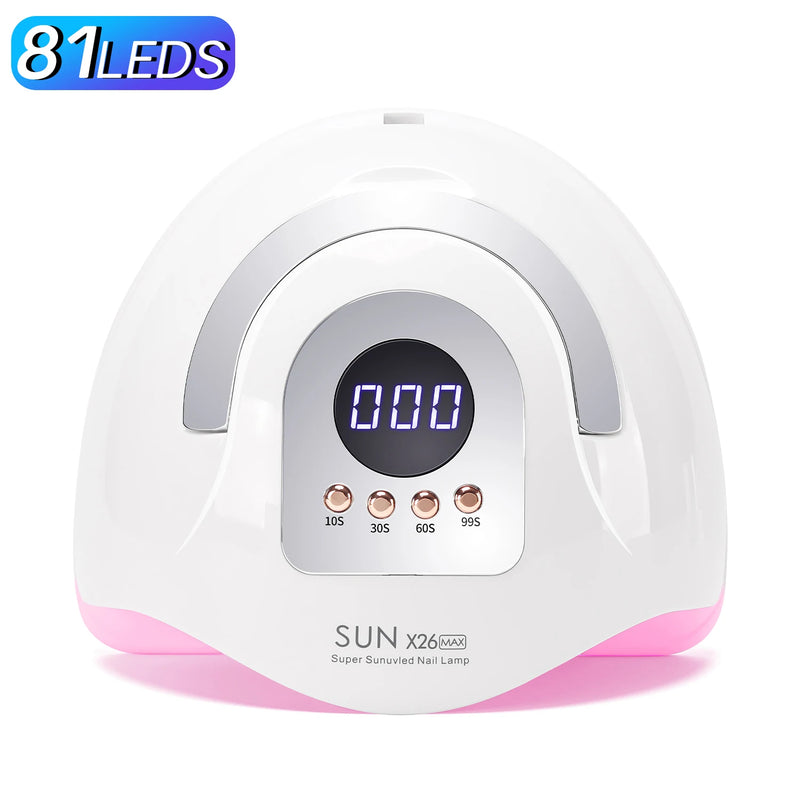 UV-LED Nagellampe NailRadiant Pro 81 | 81 LEDs | 4 Timer-Modi | Smart Sensor & Painless-Technologie | Für UV & LED Gel