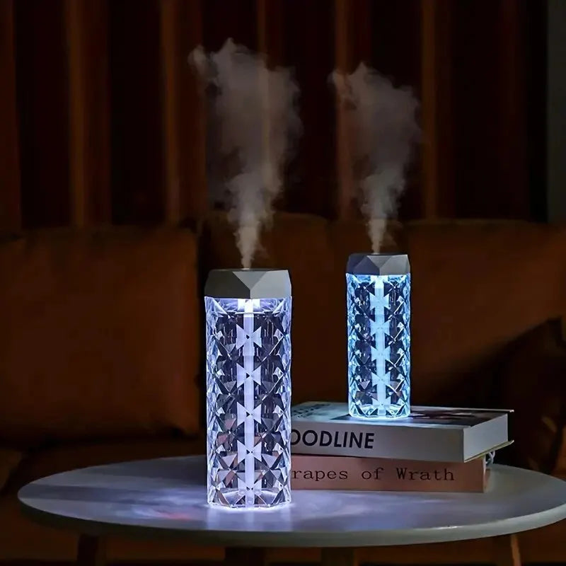 Aromini Tragbarer Aroma Diffuser | 400 ml | Ultraschall-Luftbefeuchter | LED Stimmungslicht | USB-Betrieb