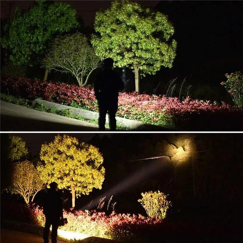 LED Akku-Strahler DualonX Pro | 40 W | Doppellampe mit 7 Lichtmodi | Wiederaufladbar & wasserdicht IP64 | Powerbank-Funktion