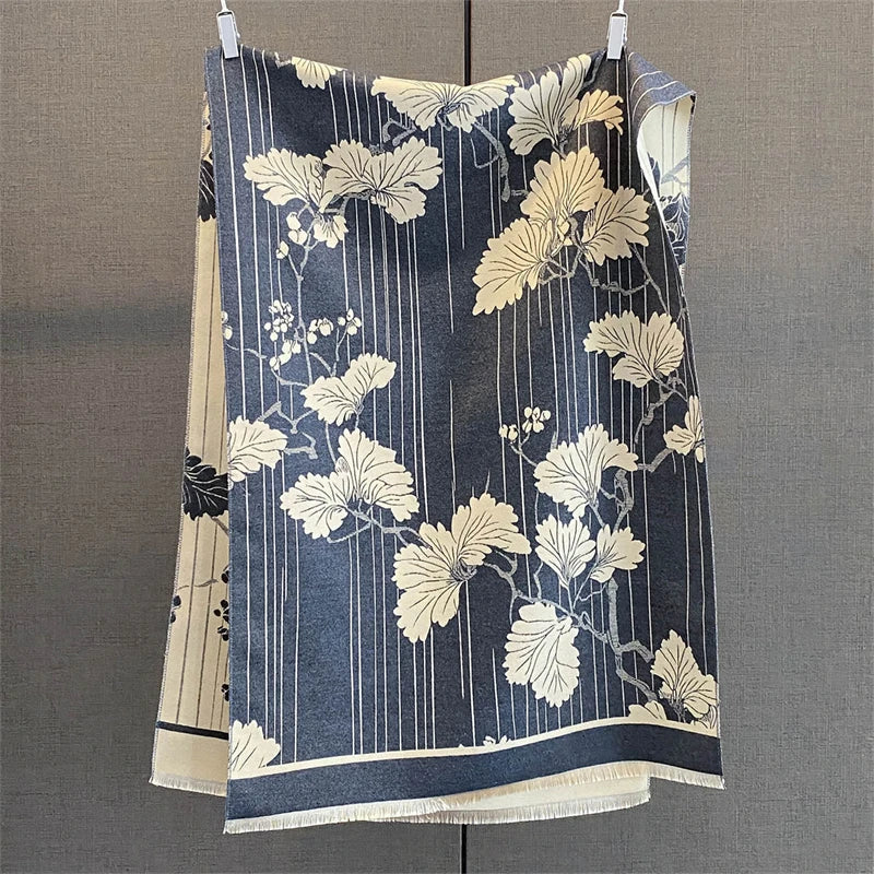 Cashmira | Damen Winter Schal | Luxuriöses Muster | 65 × 190 cm | Weich & Warm