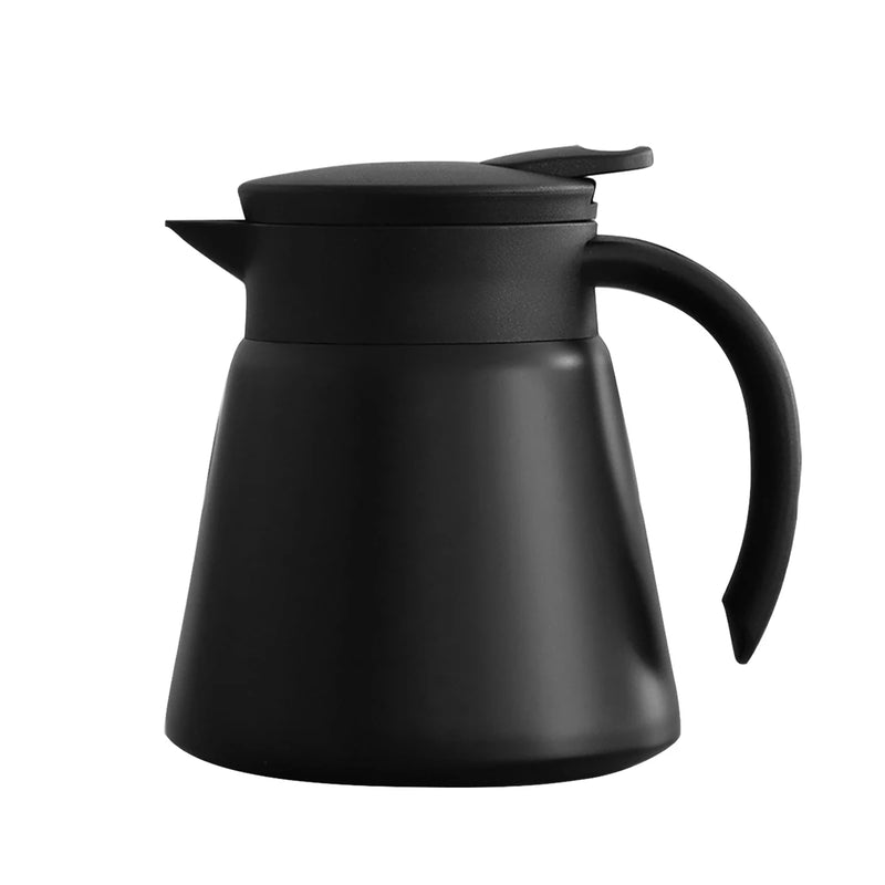 ThermoBrew Isolierkanne | Edelstahl 304 | Doppelwandig & Vakuumisoliert | 6h Heiß / 12h Kalt | 1 L