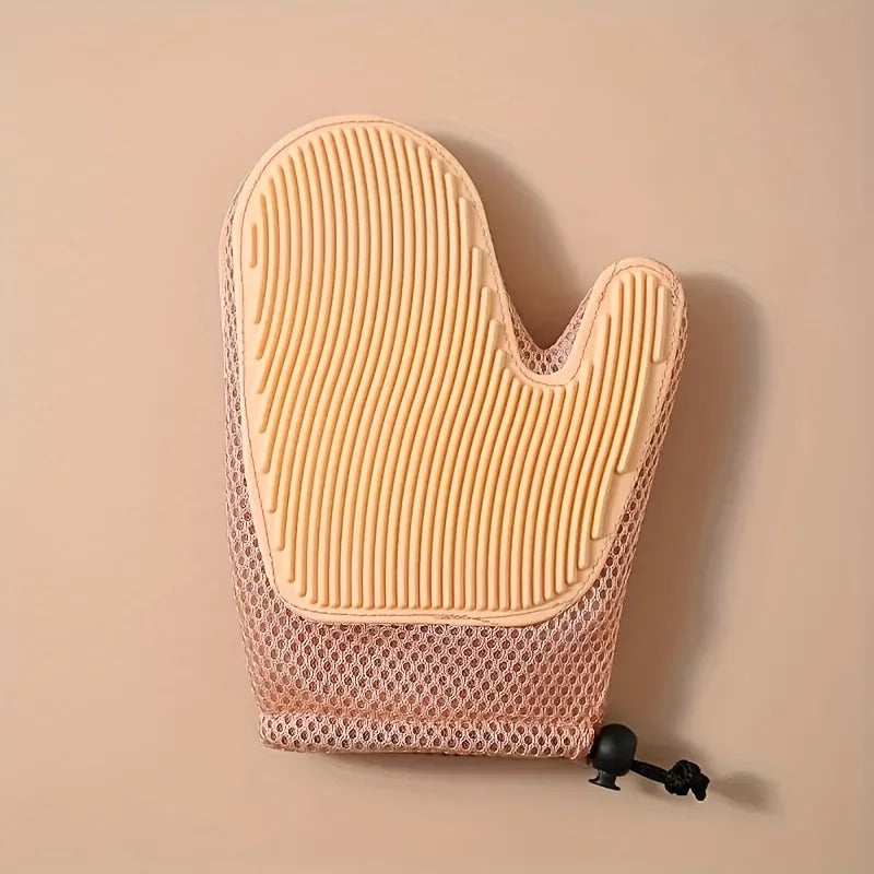 Pawrella 2-in-1 Haustier-Handschuh | Fellpflege & Haarentfernung in einem | Für Katzen & Hunde | Silikon-Noppen | Waschbar