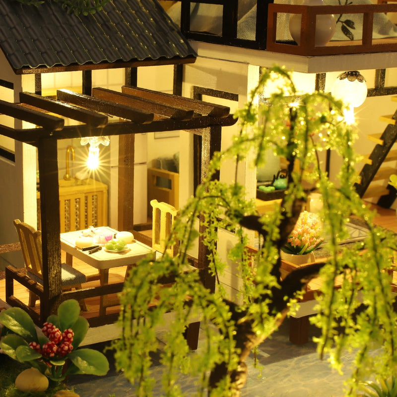 Minvella | DIY Miniatur-Holzhaus | 3D Bausatz zum Selbstbauen | Kreatives Bastelset für Jugendliche & Erwachsene | Perfekte Geschenkidee