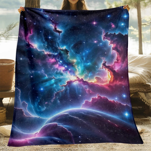 Sternenhimmel-Decke CosmoDream | 3D-Design | Weiches Flanell | Für Sofa, Bett & Reisen