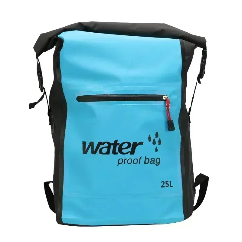 Wasserdichter Rucksack AquaDryX 25L | Schwimmender Packsack | Rolltop & Atmungsaktiv | Ideal für Kajak, Trekking & Outdoor