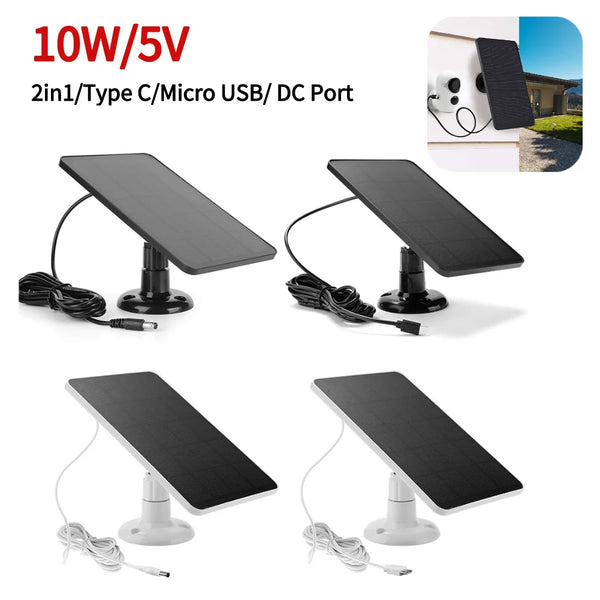 SunCharge Micro 10W Solarpanel | Monokristallin | IPX6 Wasserdicht | Micro-USB | Für Kameras, Beleuchtung & kleine Solarsysteme