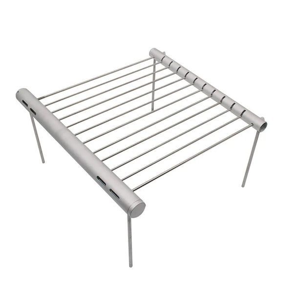 GrillMate Pocket Tragbarer BBQ-Grill aus Edelstahl | Faltbar & kompakt | Für 3–5 Personen | 30 × 27,5 × 15,5 cm