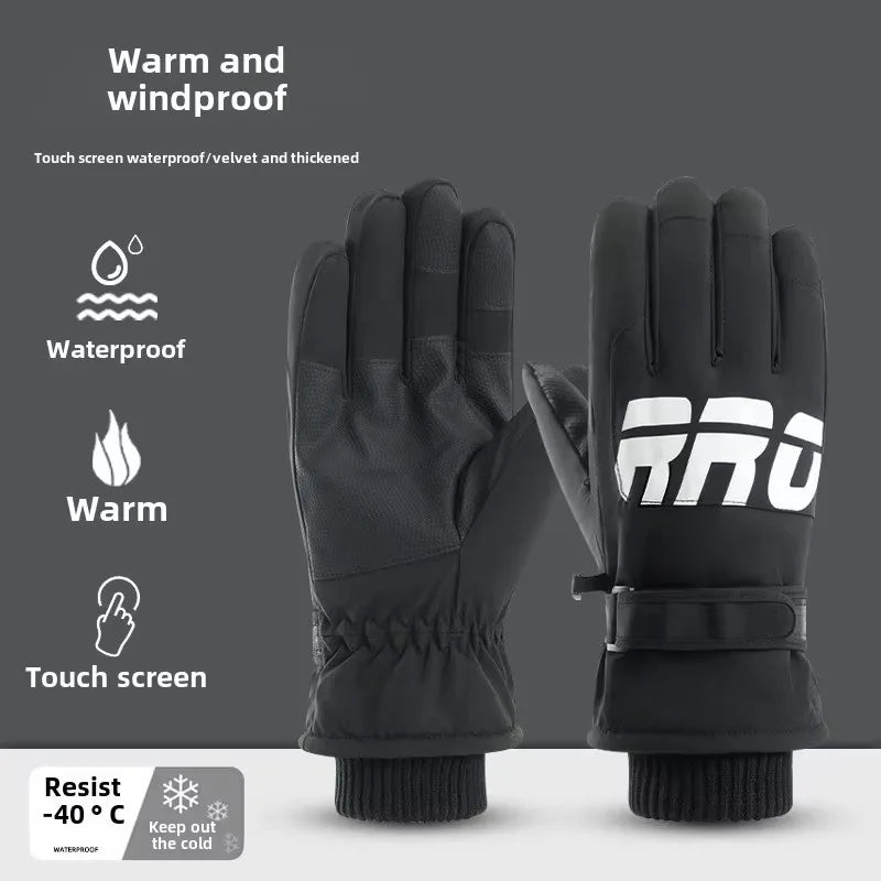GlacioShield Pro Gloves | Wasserdichte Winterhandschuhe | Touchscreen & Anti-Rutsch | Warmes Fleecefutter für Skifahren, Radfahren & Outdoor