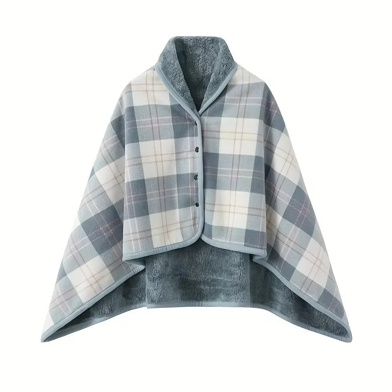 Kuschelschal CozyWrap | Tragbare Decke zum Anziehen | Weiches Flanell | Ideal für Büro & Zuhause