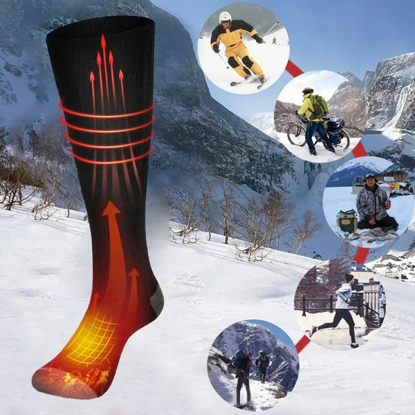 Beheizte Socken Thermavolt | 3 Heizstufen | Mit Powerbank | Winter-Wärmesocken Unisex für Outdoor & Reisen