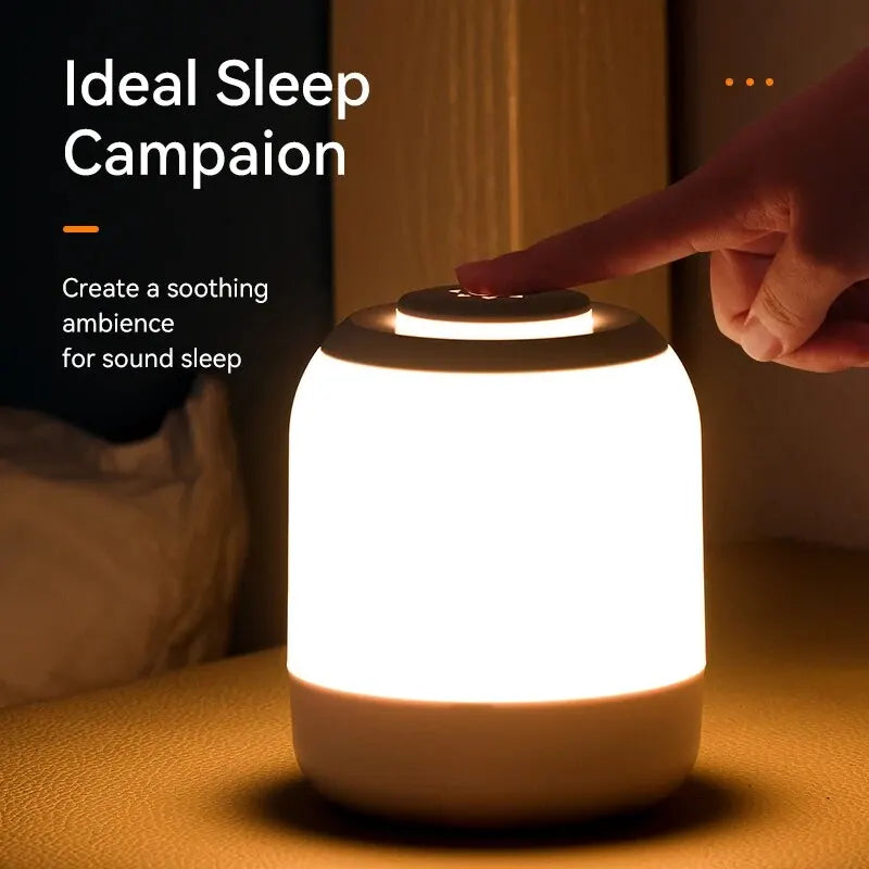 LUMINA TOUCH LED-Tischlampe | Tragbar & Dimmbar | Touch-Steuerung | Für Schlafzimmer & Kinderzimmer