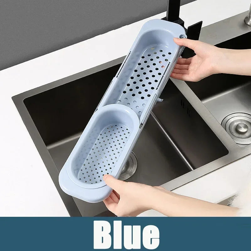 Sinkura FlexDry Organizer Verstellbares Spülbecken-Abtropfregal mit Handtuchhalter | Teleskopisch & belüftet