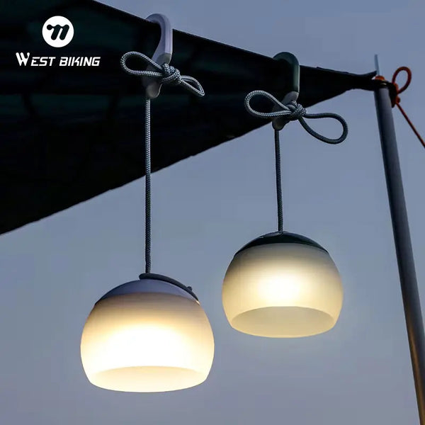 LumoCamp Tragbare LED-Zeltlampe mit Haken | USB-C Wiederaufladbar | Hängelampe für Camping & Notfälle | Kompakt & Leicht