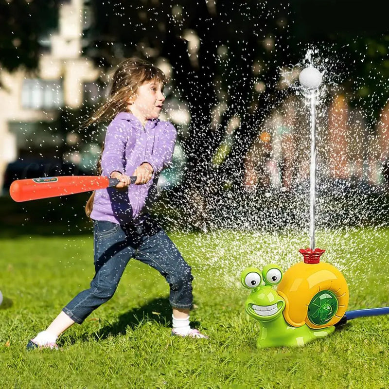 AquaSchnecki Wassersprinkler-Spielzeug | Lustige Gartenschnecke | Für Kinder ab 3 Jahren | Sommer-Spritzspaß im Garten & Pool