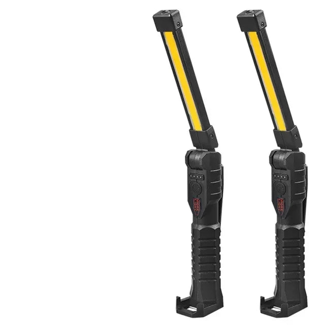 Lightronik FlexBeam Faltbare LED Arbeitslampe | 7 Lichtmodi | Mit Magnet & Haken | Type-C Wiederaufladbar | Für Camping & Notfälle