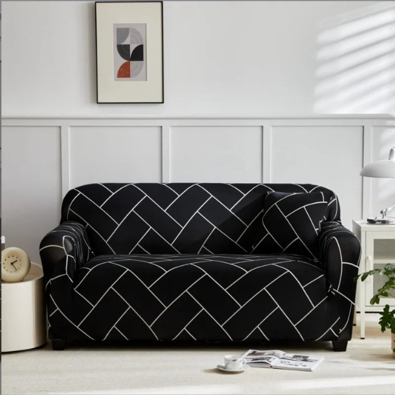FlexiHome Elastischer Sofaüberwurf | Moderne Passform | Rundum-Schutz für 1–4-Sitzer Sofas | Waschbar & Stilvoll
