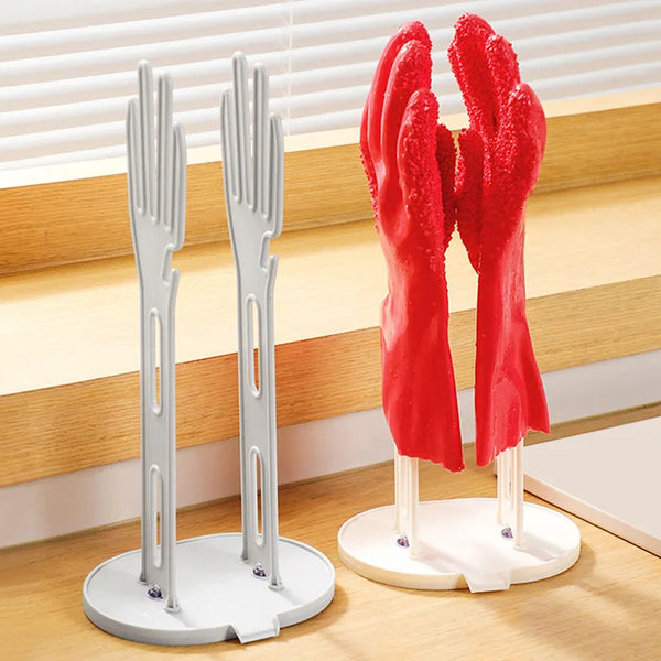 TROCKINO Trockengestell für Küchenhandschuhe | Handschuhhalter & Abtropfständer | Platzsparend & Hygienisch | 34×16×13 cm