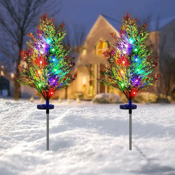 SolaroFest Pine | Solar Weihnachtsbaum Gartenleuchte | 74 cm | RGB LED | Wasserdicht IP65