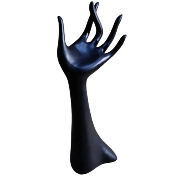 Schmuckdisplay EleganzForm  | Deko-Hand & Büste für Schmuckpräsentation | Für Ringe, Uhren, Armbänder & Halsketten | Künstlerische Deko