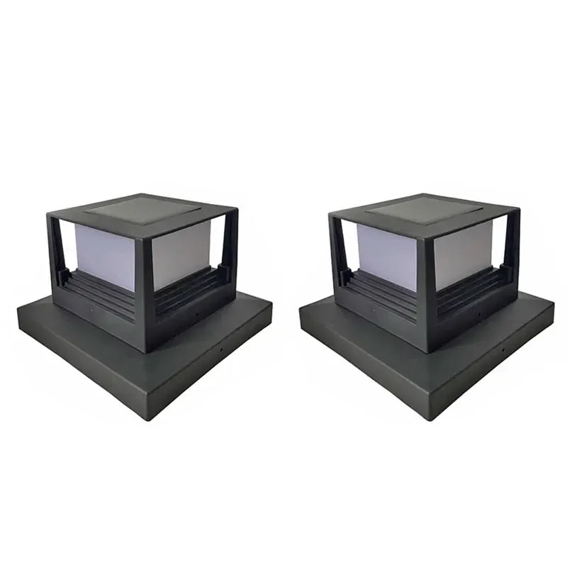 LumaPira DuoLight Solar-Pfostenleuchte LED | IP54 Wasserdicht | Weiß & Warmweiß | Für Zaun, Terrasse & Gartenpfosten