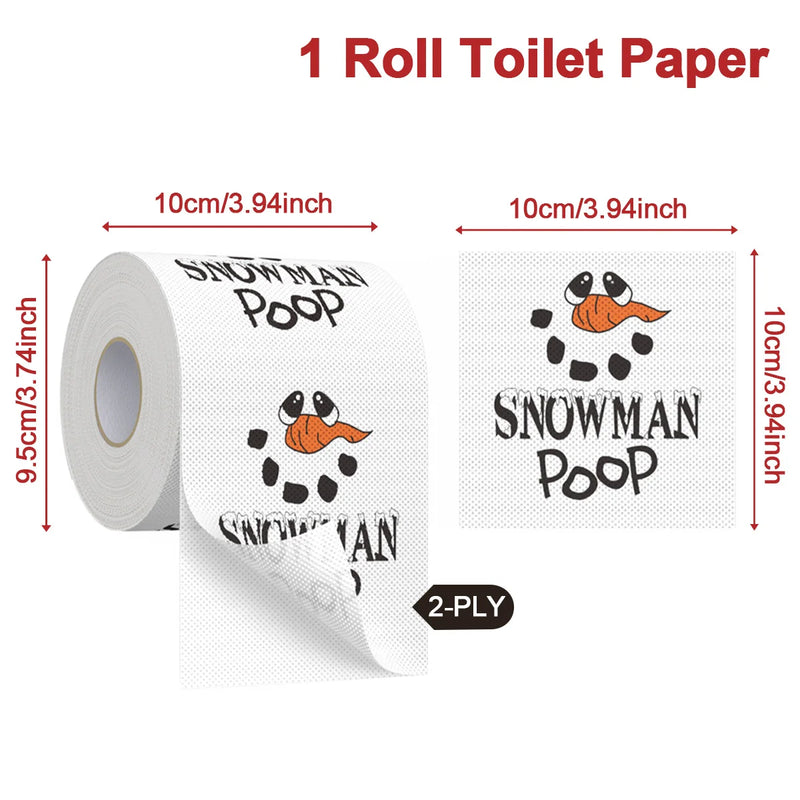 Weihnachts-Toilettenpapier FestivaRoll | Lustiges Motivpapier | Frohes Neues Jahr 2026 | Deko & Partybedarf