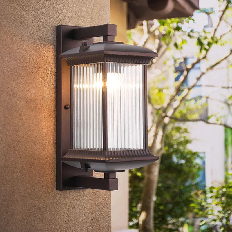 Lichtverra Außenwandleuchte Metall | Wetterfest IP65 | E27 Fassung | Für Garten, Tor & Terrasse