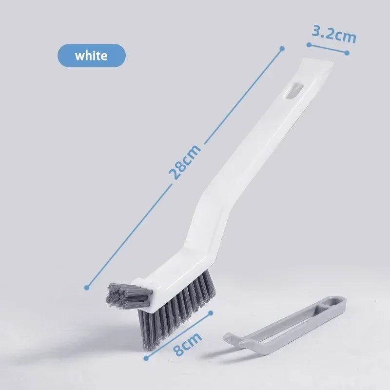 Fugenreinigungsbürste GroutFlex DuoClean | 2-in-1 Fugen- & Eckenbürste | Für Bad, Fensterrahmen & Bodenritzen | 28×3,2×8 cm
