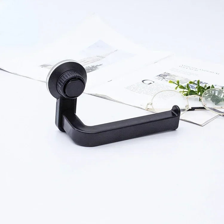 FixoGrip Wandmontierter Toilettenpapierhalter | Ohne Bohren | Mit Saugnapf & Vakuumfunktion | Für Bad & Küche