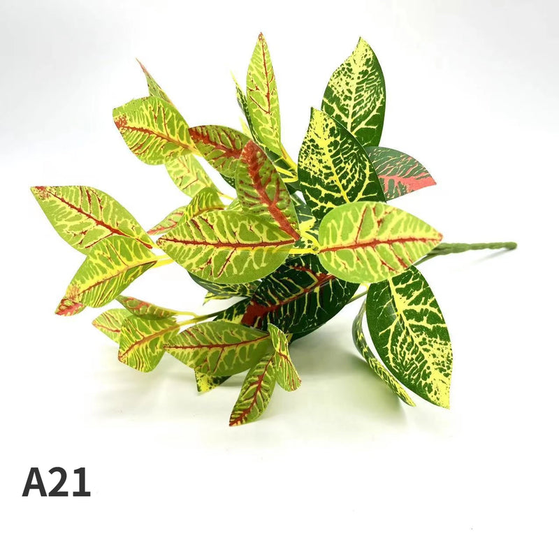 VERDIVA Kunstpflanze Dieffenbachia | Tropisches Deko-Blatt aus Seide | Pflegeleichte Deko für Tisch, Regal & Wohnzimmer