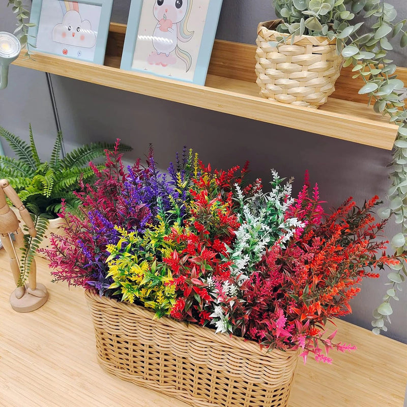 Florabell 12er Set Künstlicher Lavendel | Kunstpflanzen für Hochzeiten, Vasen, Kränze & Dekoration | Für Innen & Außen