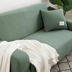 Sofalino Stretch | Elastischer Sofaüberwurf | Jacquard Design | Für 1–4 Sitzer & L-Form
