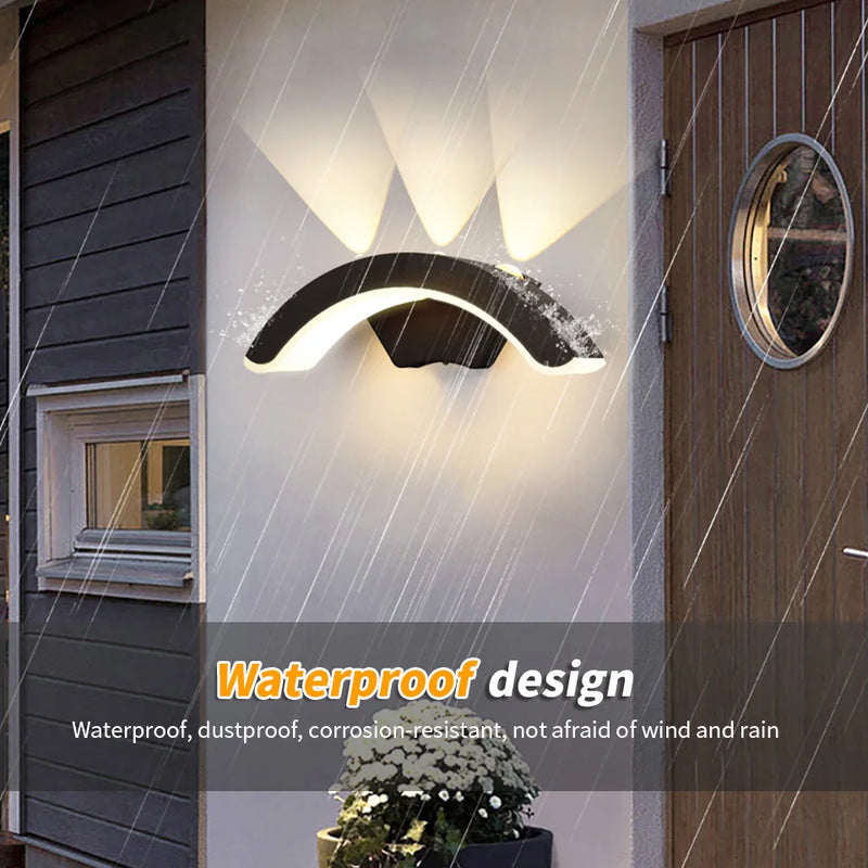 LumiVera LED Wandleuchte | Warmweißes Licht | 10W | Für Innen & Außen | Schwarz