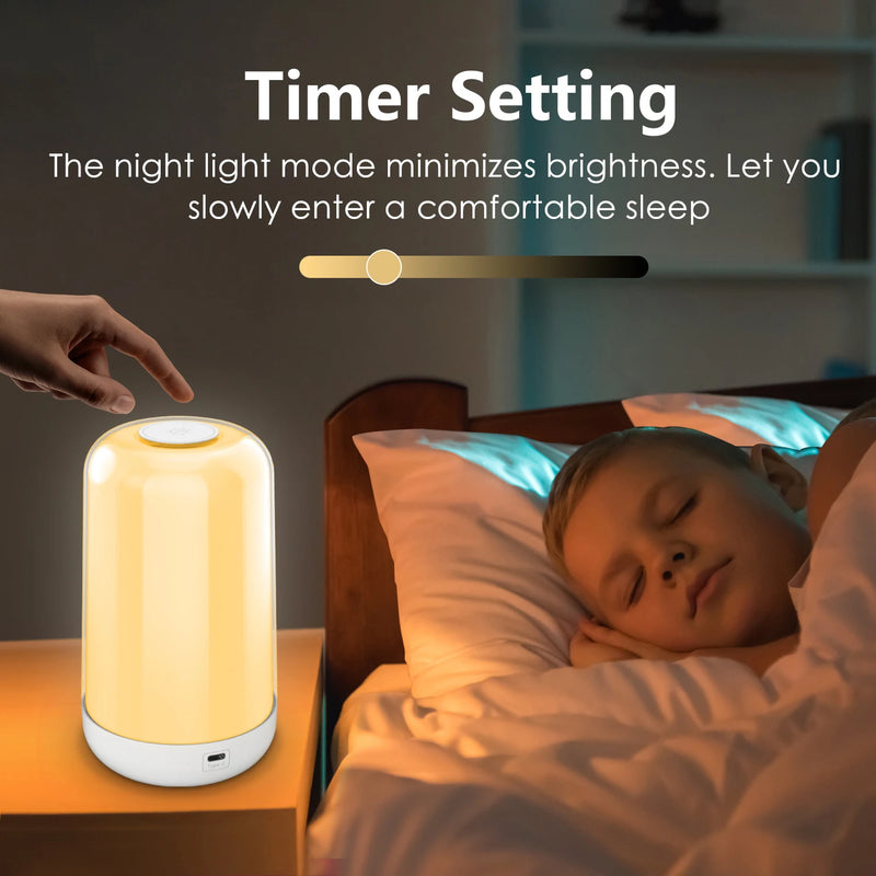 LumoGlow RGB Tischlampe | App-Steuerung & Touch | 16 Mio. Farben | 3600 mAh Akku