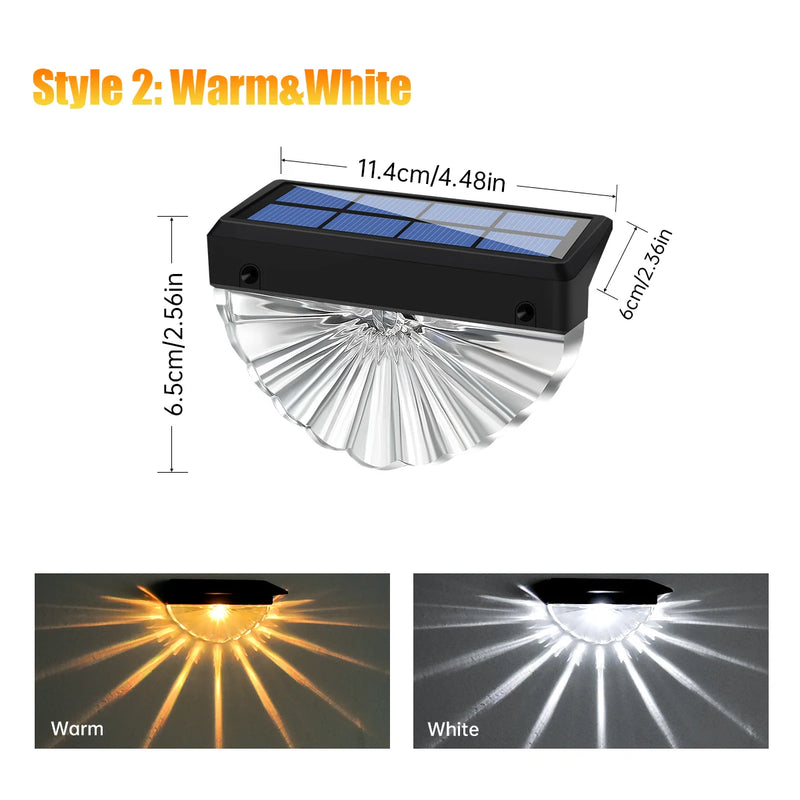 Solar-LED Außenleuchten Lumora Step | Farbwechsel oder Warmweiß | Wetterfest IP44 | Für Treppen, Zäune & Terrassen
