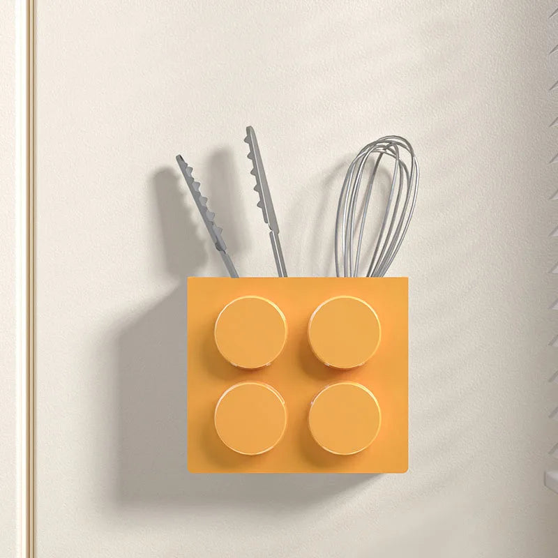 Magnetische Aufbewahrungsbox MagnetoBox | Für Kühlschrank & Tür | Mit Halterung für Frischhaltefolie